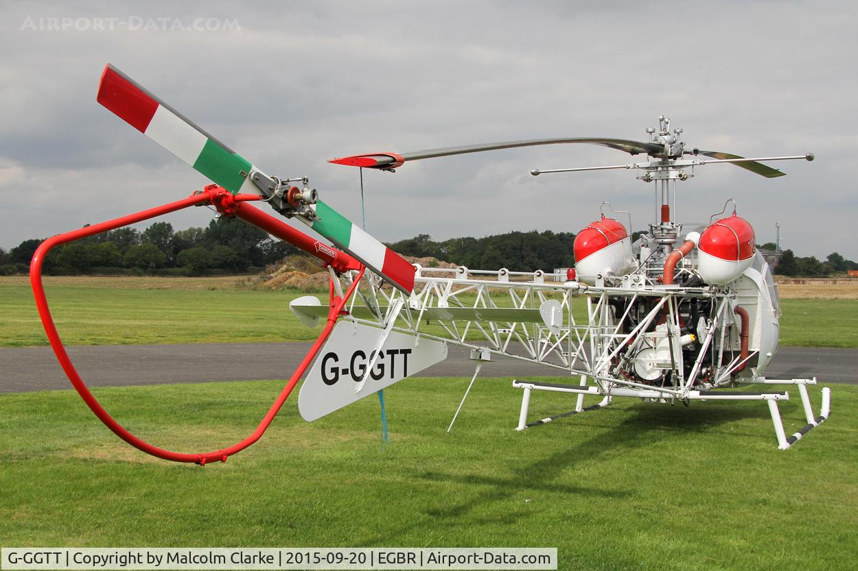 G-GGTT, 1970 Agusta AB-47G-4A C/N 2538, Agusta AB-47G-4A at The Real Aeroplane Club's Helicopter Fly-In, Breighton Airfield, September 20th 2015.