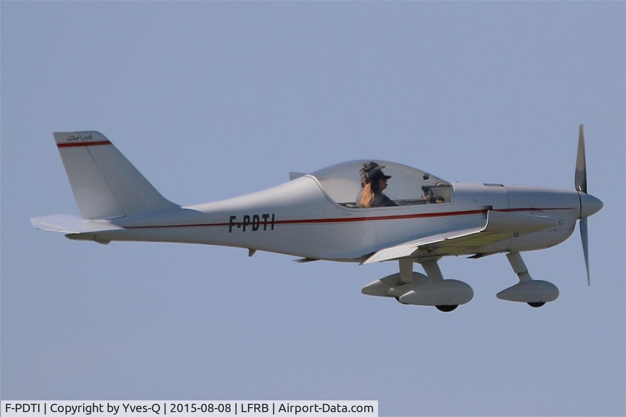 F-PDTI, Pennec Serge Dieselis PL-2 C/N 02, Pennec Serge DIESELIS PL-2, Take off Rwy 07R, Brest-Bretagne Airport (LFRB-BES)