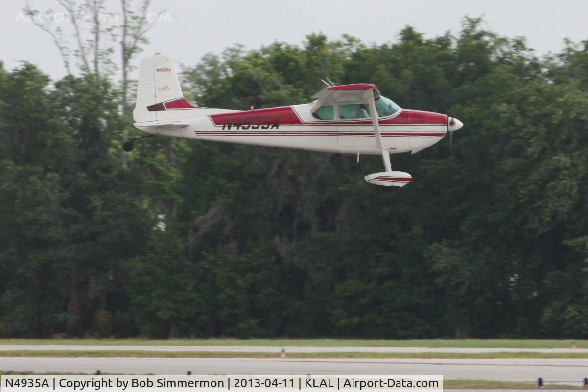 N4935A, 1953 Cessna 180 C/N 32332, Arriving at Lakeland, FL - Sun N Fun 2013