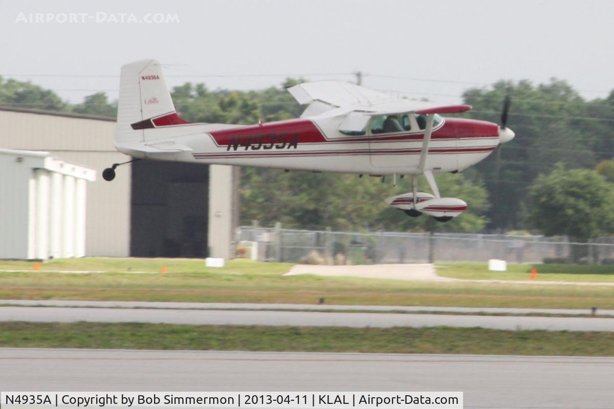 N4935A, 1953 Cessna 180 C/N 32332, Arriving at Lakeland, FL - Sun N Fun 2013