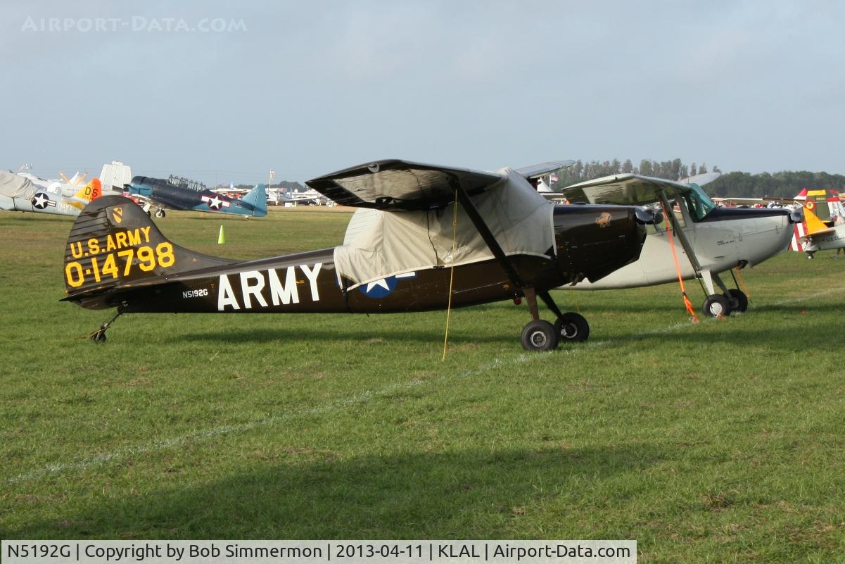 N5192G, 1951 Cessna 305A C/N 21683, Sun N Fun 2013