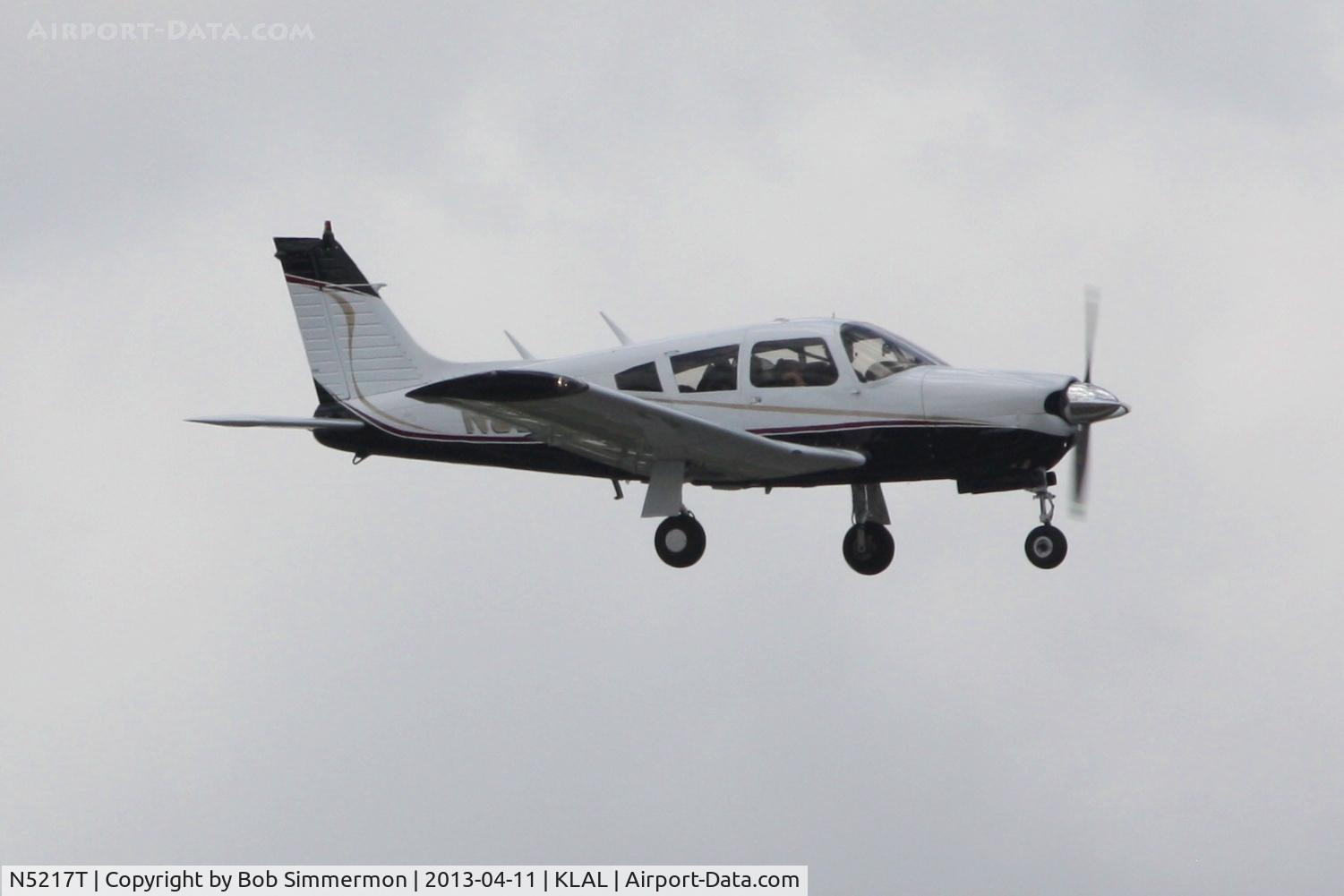 N5217T, 1972 Piper PA-28R-200 Cherokee Arrow C/N 28R-7235198, Arriving at Lakeland, FL - Sun N Fun 2013