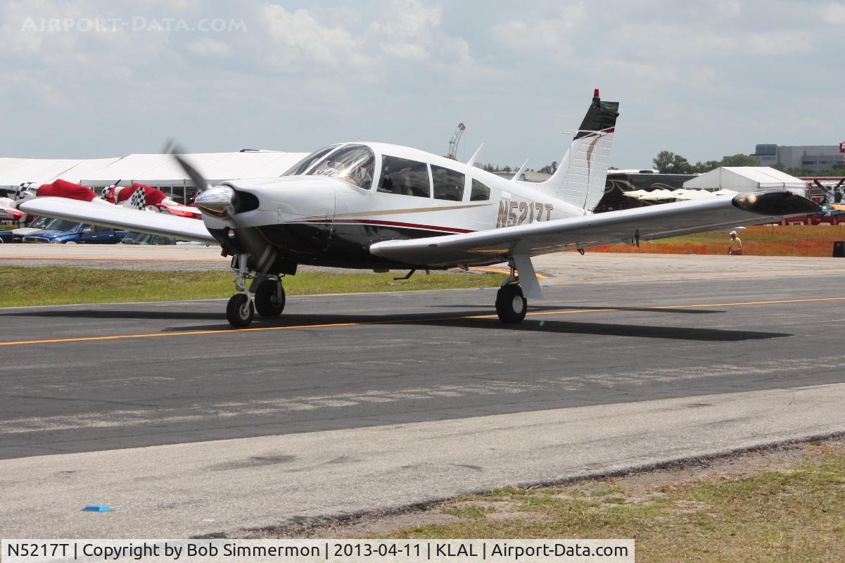 N5217T, 1972 Piper PA-28R-200 Cherokee Arrow C/N 28R-7235198, Arriving at Lakeland, FL - Sun N Fun 2013