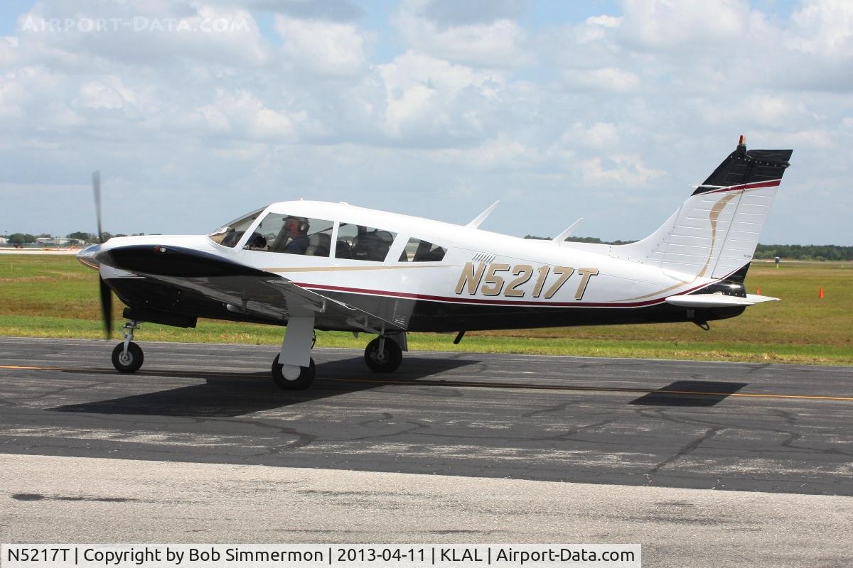 N5217T, 1972 Piper PA-28R-200 Cherokee Arrow C/N 28R-7235198, Arriving at Lakeland, FL - Sun N Fun 2013