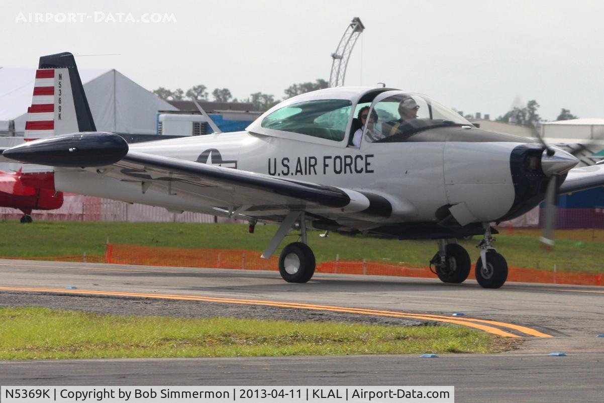 N5369K, 1951 Ryan Navion B C/N NAV-4-2269B, Departing Lakeland, FL - Sun N Fun 2013