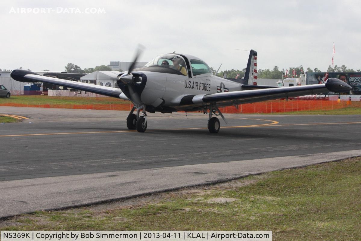 N5369K, 1951 Ryan Navion B C/N NAV-4-2269B, Departing Lakeland, FL - Sun N Fun 2013