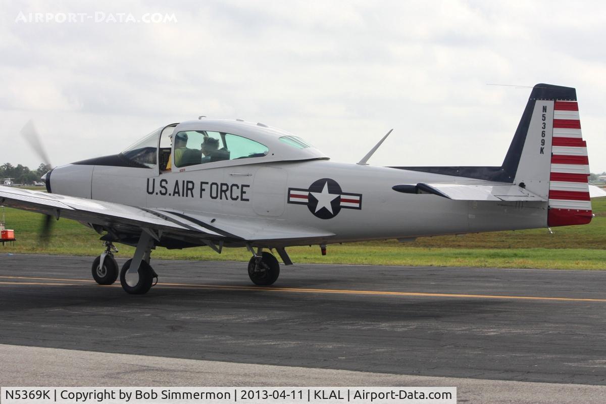 N5369K, 1951 Ryan Navion B C/N NAV-4-2269B, Departing Lakeland, FL - Sun N Fun 2013
