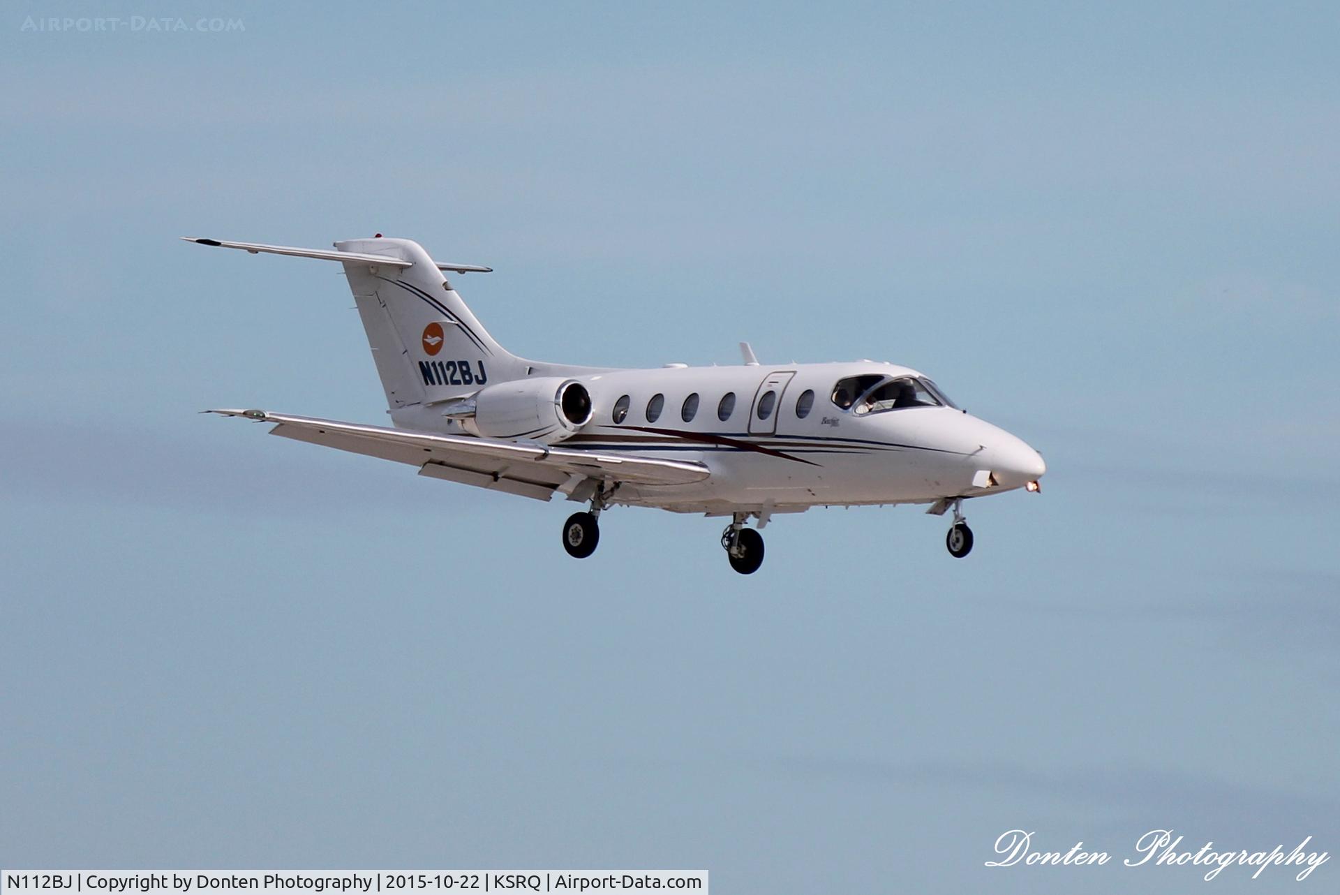 N112BJ, 1996 Beech 400A Beechjet C/N RK-112, Beechcraft Beechjet (N112BJ) arrives at Sarasota-Bradenton International Airport