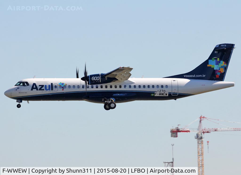 F-WWEW, 2015 ATR 72-600 (72-212A) C/N 1270, C/n 1270 - To be PR-AKC