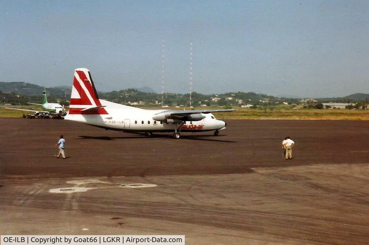OE-ILB, 1977 Fokker F.27-600 Friendship C/N 10562, Corfu, June 1980