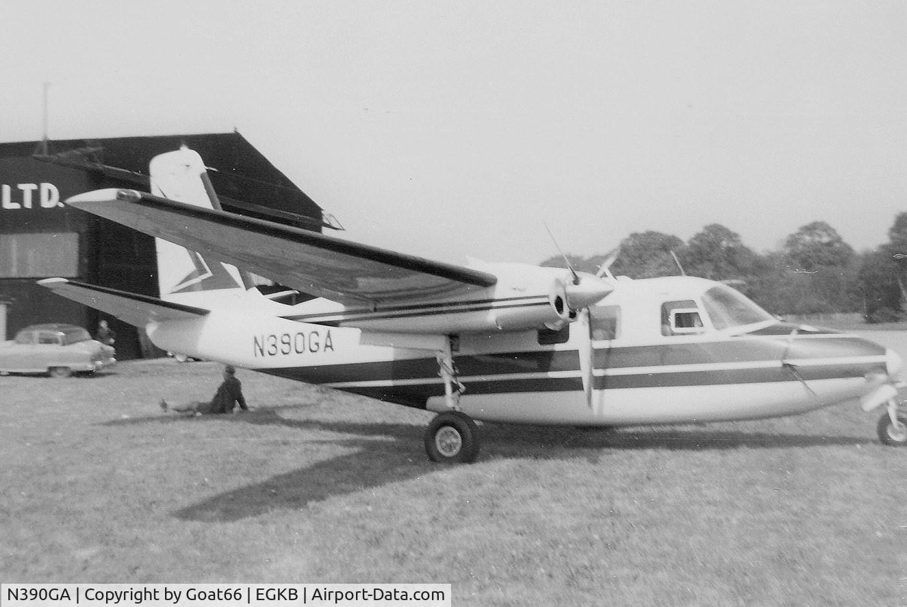 N390GA, Aero Commander 680F Commander C/N 680F-943-14, Biggin Hill, May 1965