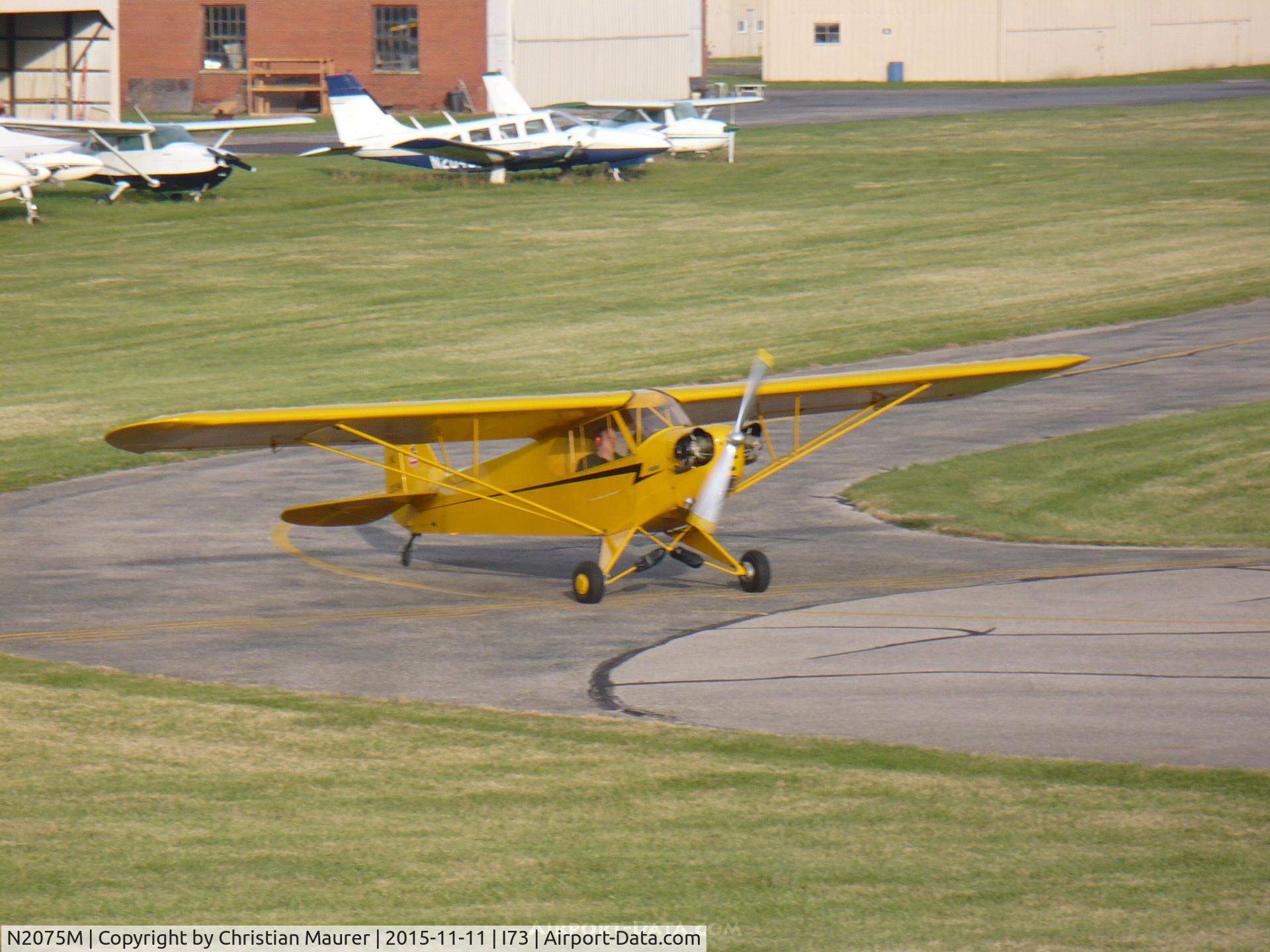 N2075M, 1946 Piper J3C-65 Cub Cub C/N 20858, Piper J3C Runup