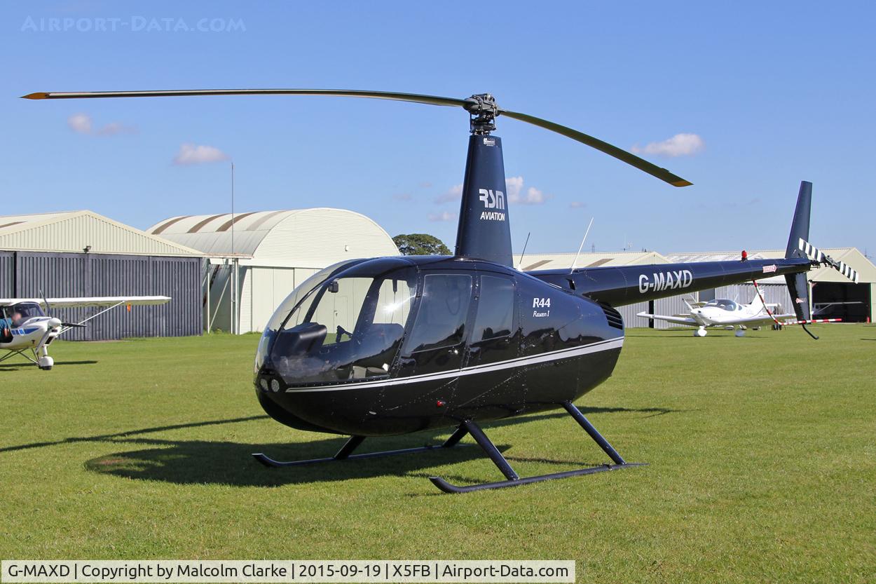 G-MAXD, 2008 Robinson R44 Raven I C/N 1907, Robinson R44 Raven I, Fishburn Airfield, September 19th 2015.