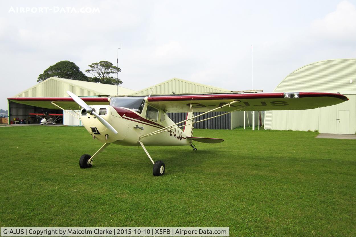 G-AJJS, 1947 Cessna 120 C/N 13047, Cessna 120 at Fishburn Airfield, October 10th 2015.
