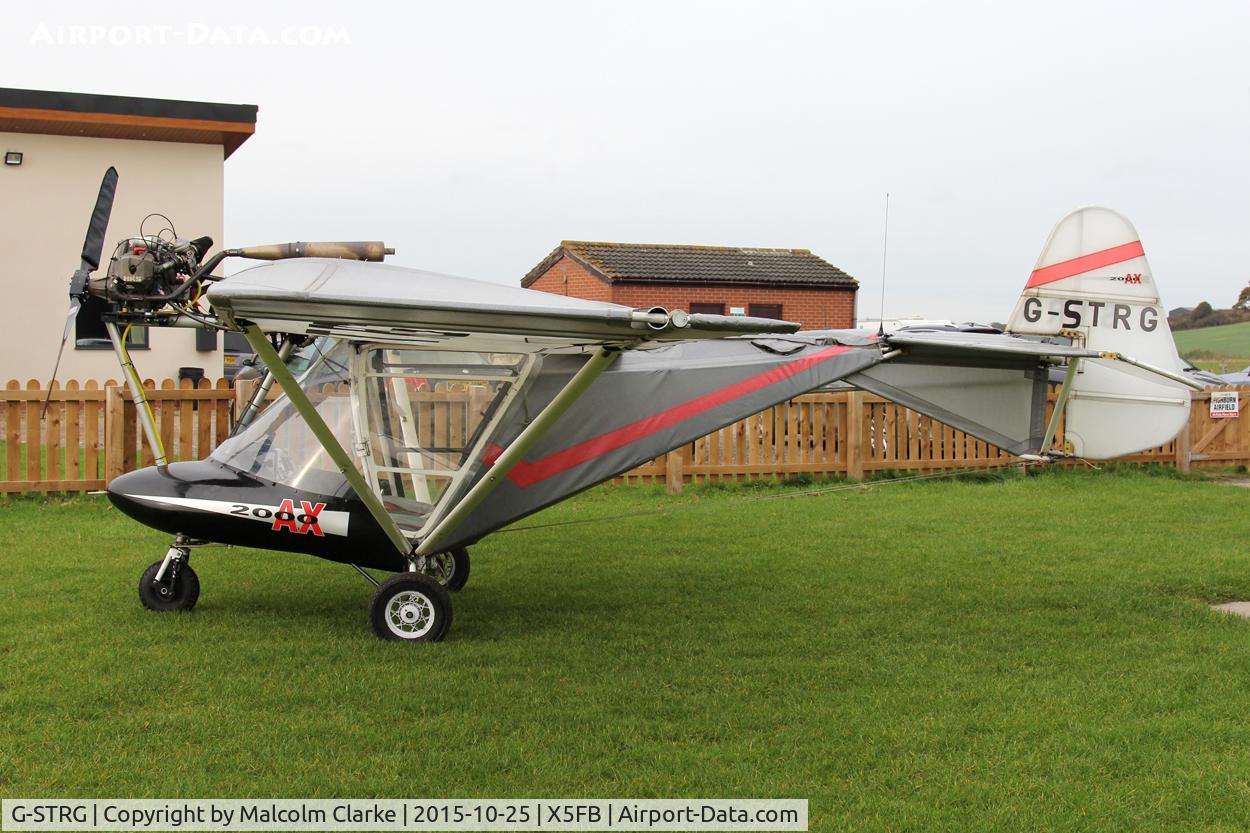 G-STRG, 2001 Cyclone AX2000 C/N 7837, Cyclone AX2000, a new resident to Fishburn Airfield, October 25th 2015.