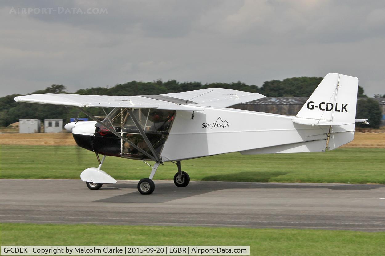 G-CDLK, 2005 Best Off Skyranger Swift 912S(1) C/N BMAA/HB/452, Best Off Skyranger Swift 912S(1) at The Real Aeroplane Club's Helicopter Fly-In, Breighton Airfield, September 20th 2015.