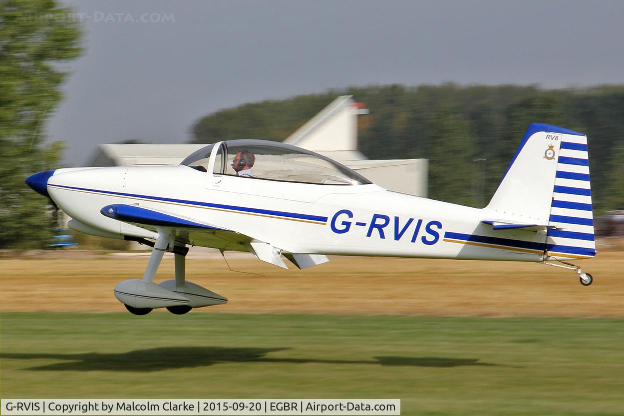 G-RVIS, 2003 Vans RV-8 C/N PFA 303-14031, Vans RV-8 at The Real Aeroplane Club's Helicopter Fly-In, Breighton Airfield, September 20th 2015.