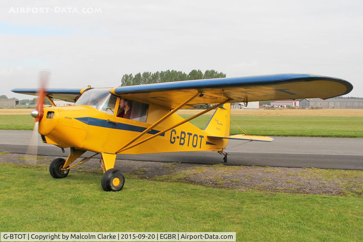 G-BTOT, 1955 Piper PA-15 Vagabond Vagabond C/N 15-60, Piper PA-15 Vagabond at The Real Aeroplane Company's Helicopter Fly-In, Breighton Airfield, September 20th 2015.