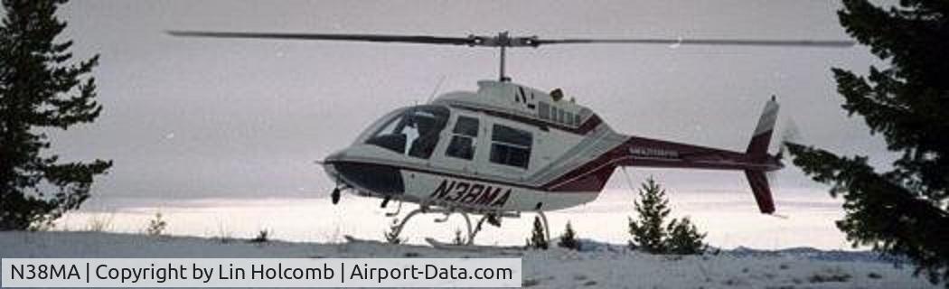 N38MA, 1980 Bell 206B C/N 2893, dropping us off at a transmitter site for maintenance circa 2000