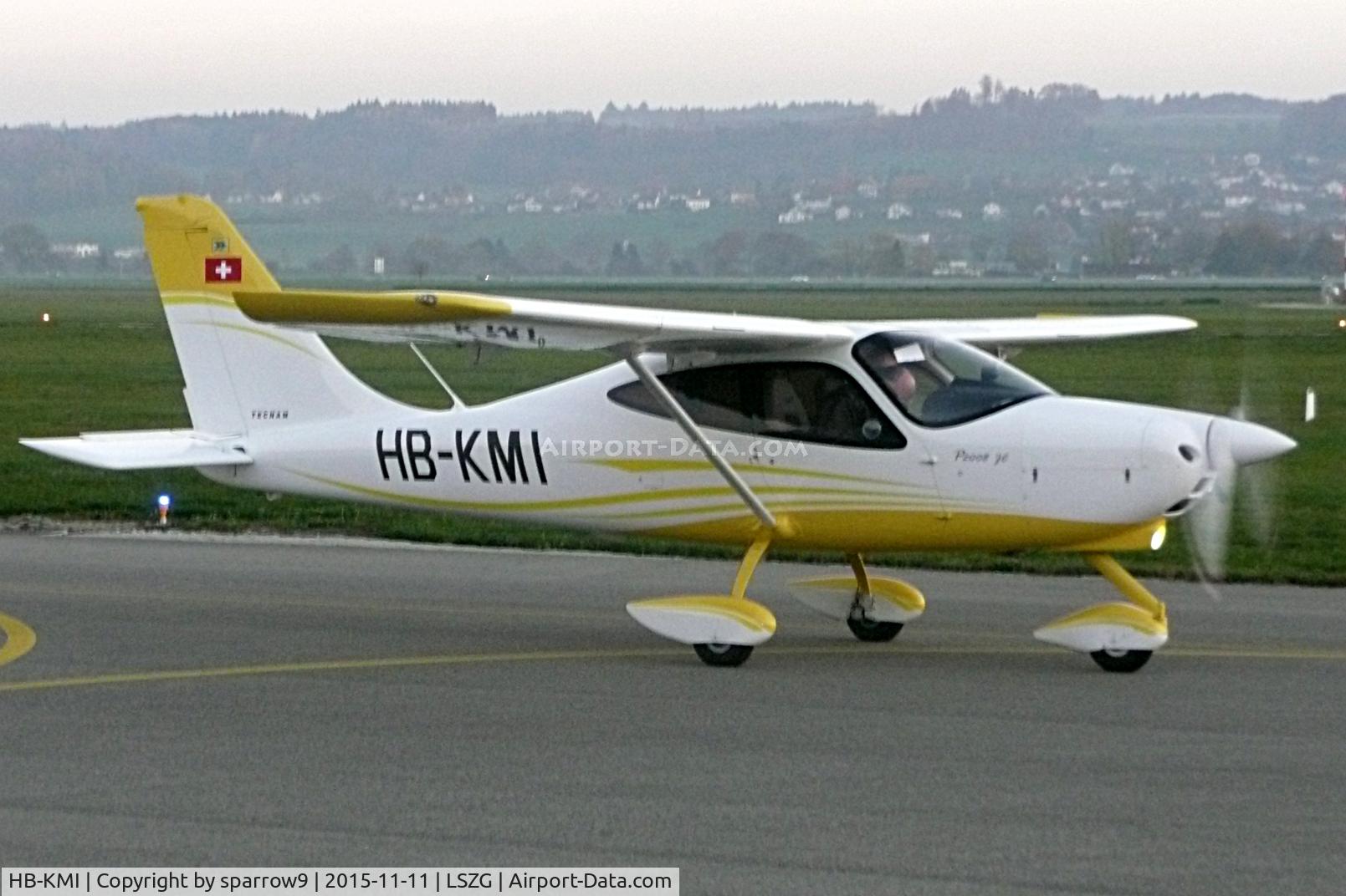 HB-KMI, 2015 Tecnam P-2008JC C/N 1043, Shortly before sunset ready to fly back home