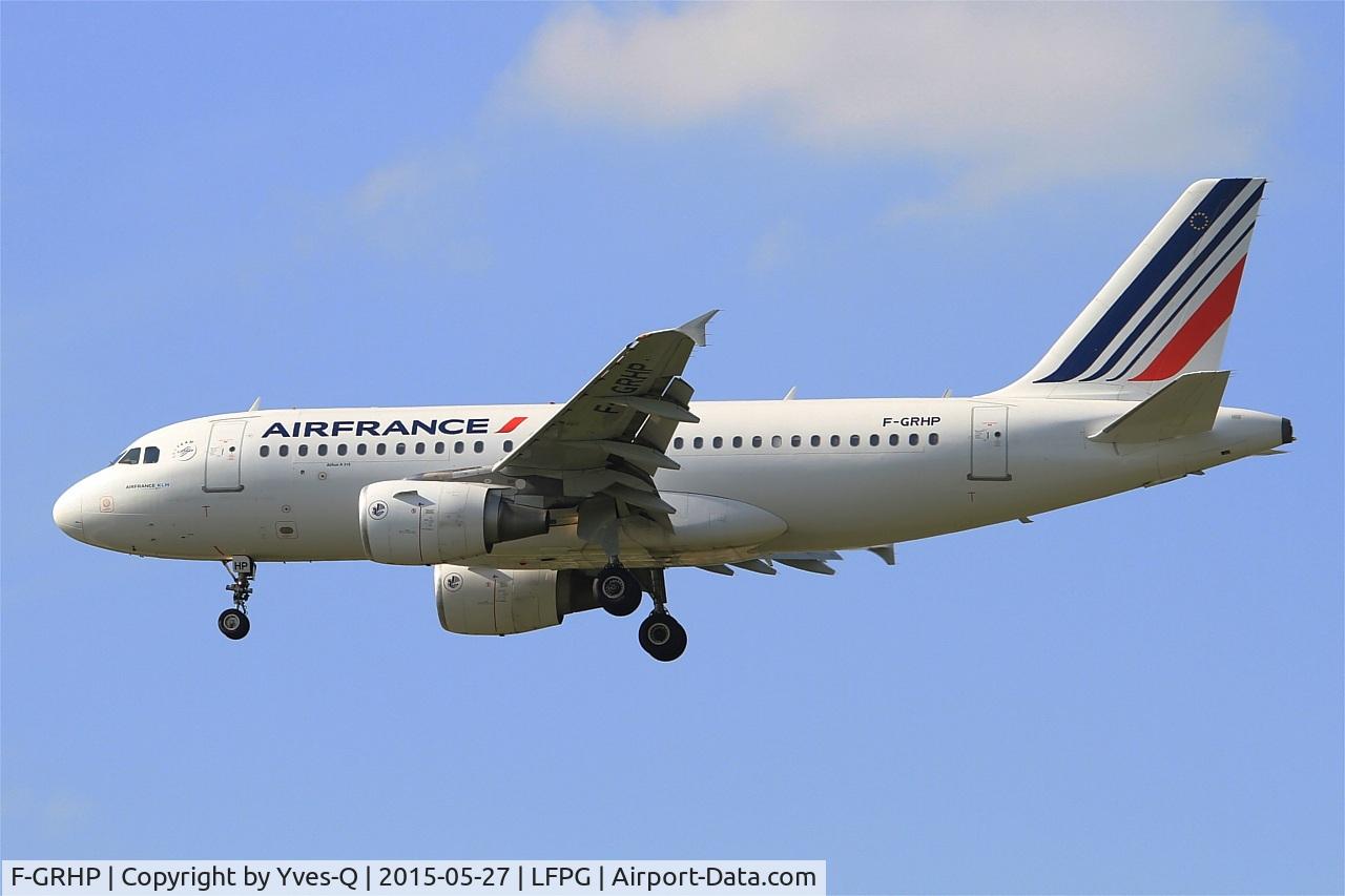 F-GRHP, 2000 Airbus A319-111 C/N 1344, Airbus A319-111, Short approach rwy 27R, Paris-Roissy Charles De Gaulle airport (LFPG-CDG)