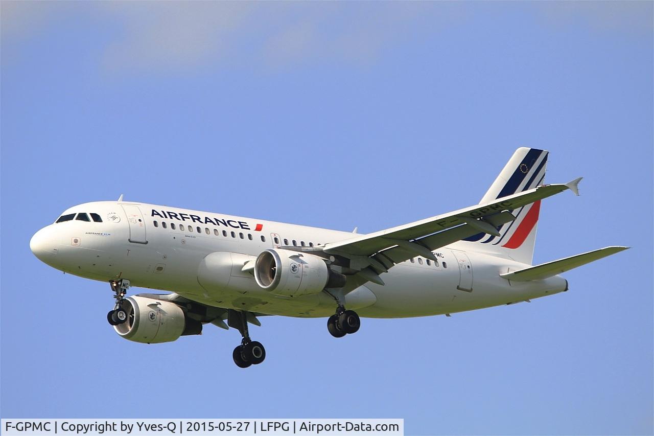 F-GPMC, 1996 Airbus A319-113 C/N 608, Airbus A319-113, Short approach rwy 27R, Paris-Roissy Charles De Gaulle airport (LFPG-CDG)