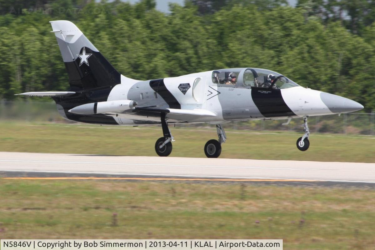 N5846V, 1984 Aero L-39C Albatros C/N 432826, Departing Lakeland, FL - Sun N Fun 2013