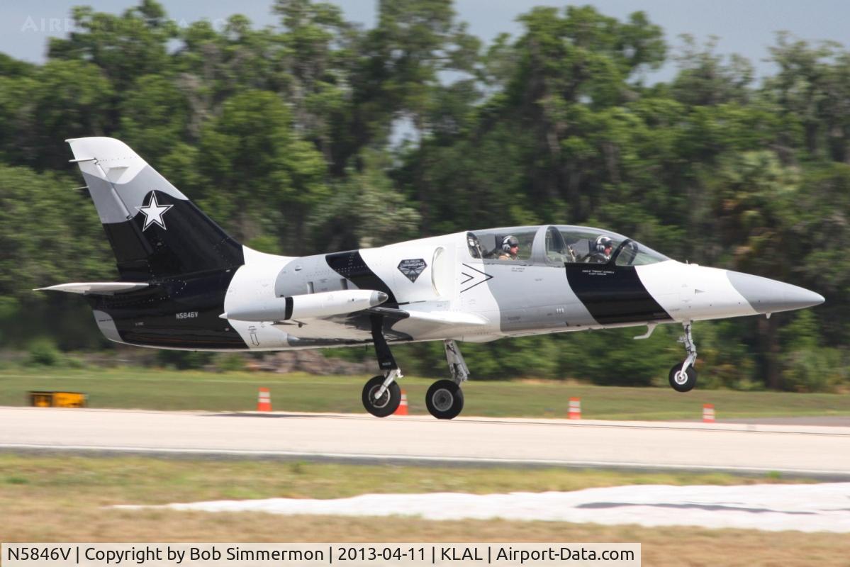N5846V, 1984 Aero L-39C Albatros C/N 432826, Departing Lakeland, FL - Sun N Fun 2013