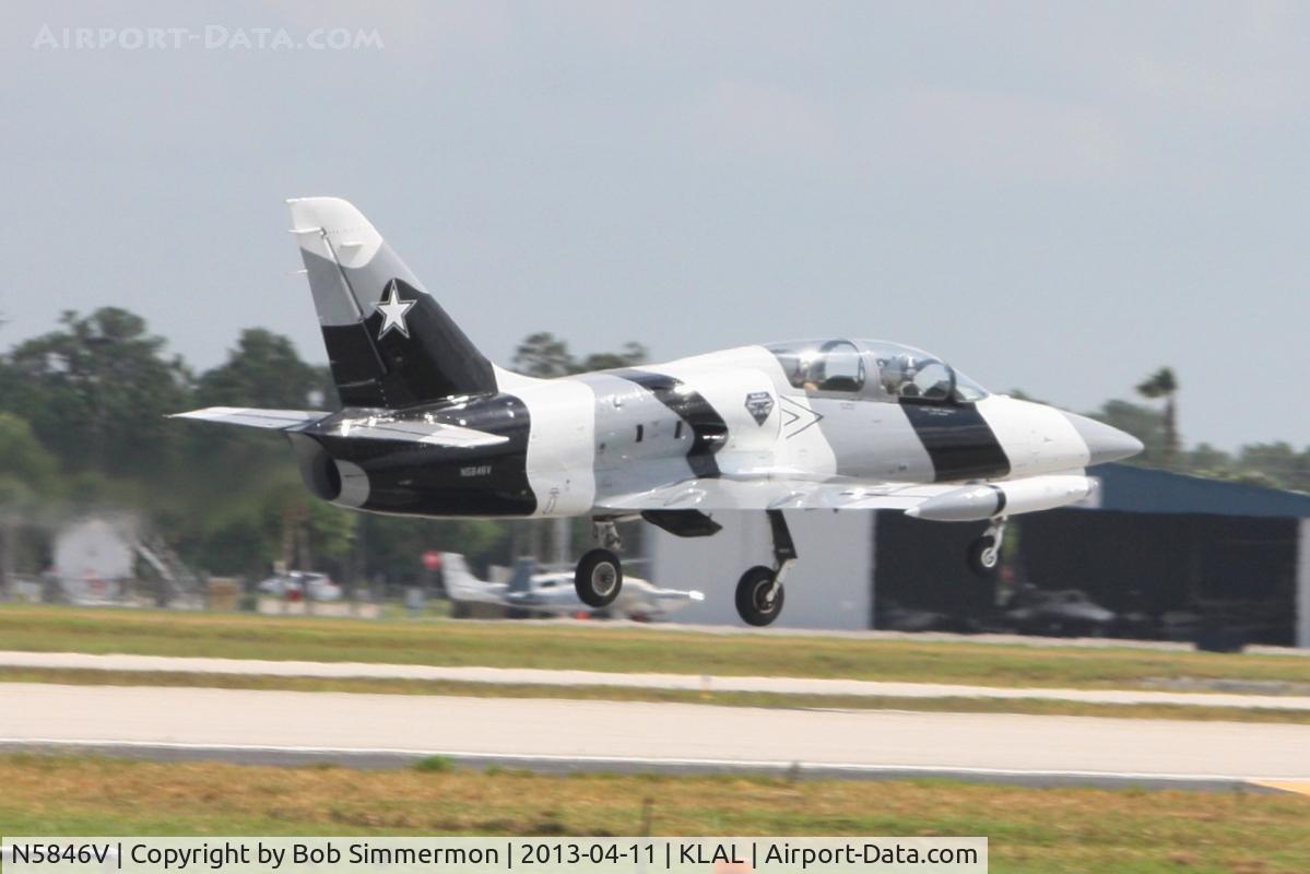 N5846V, 1984 Aero L-39C Albatros C/N 432826, Departing Lakeland, FL - Sun N Fun 2013