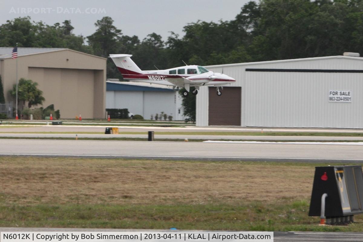 N6012K, 1978 Beech 76 Duchess C/N ME-107, Arriving at Lakeland, FL - Sun N Fun 2013