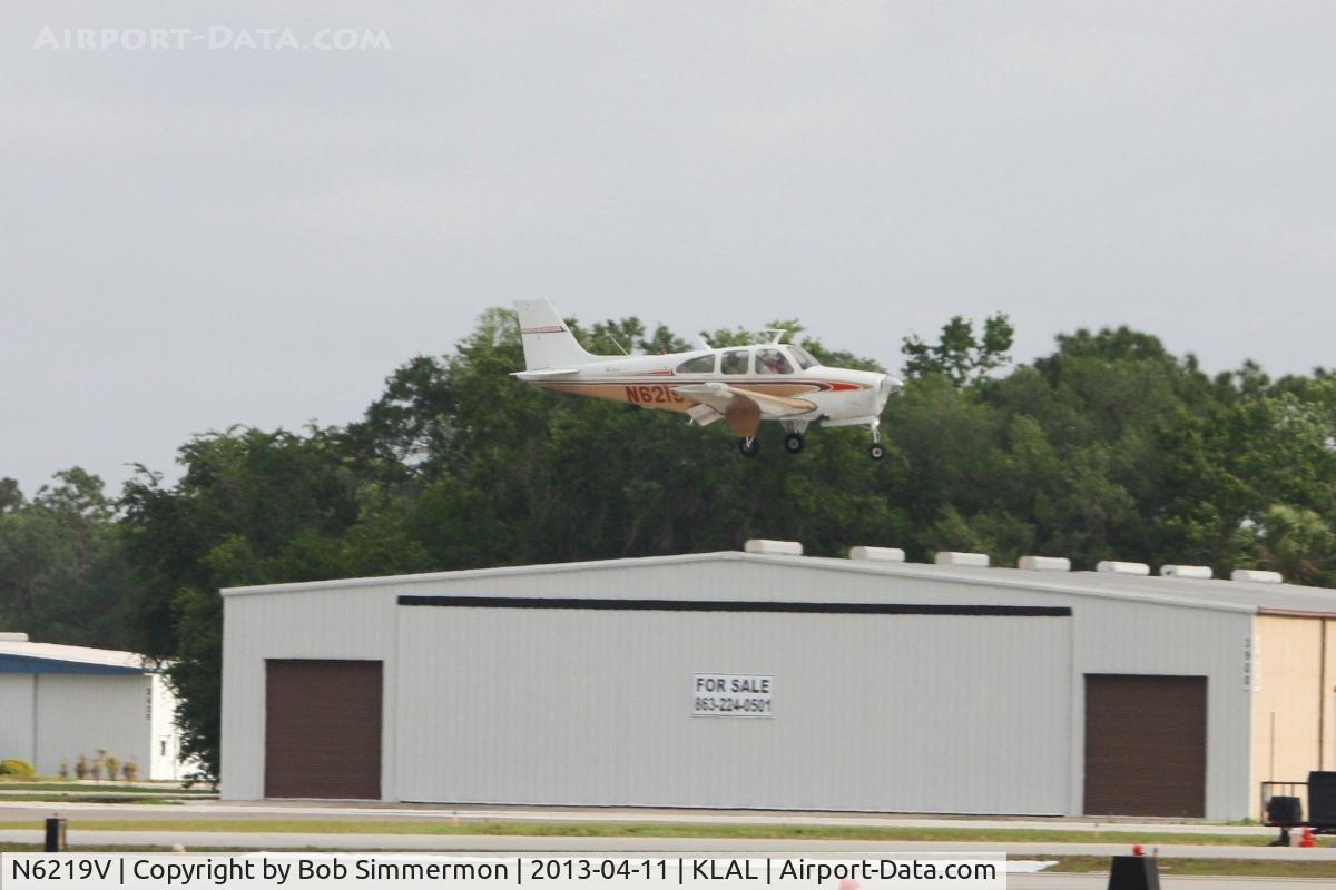 N6219V, 1967 Beech 35-C33 Debonair C/N CD-1114, Arriving at Lakeland, FL - Sun N Fun 2013