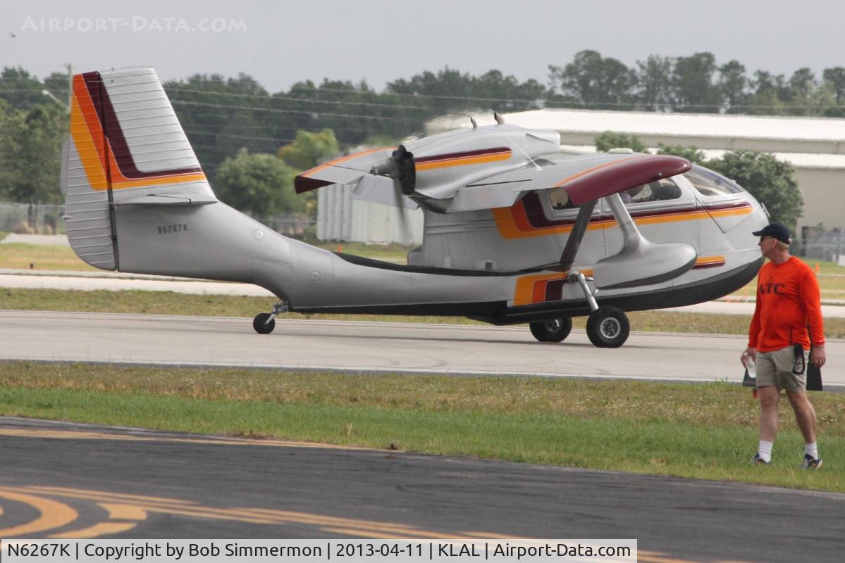 N6267K, 1947 Republic RC-3 Seabee C/N 477, Departing Lakeland, FL - Sun N Fun 2013