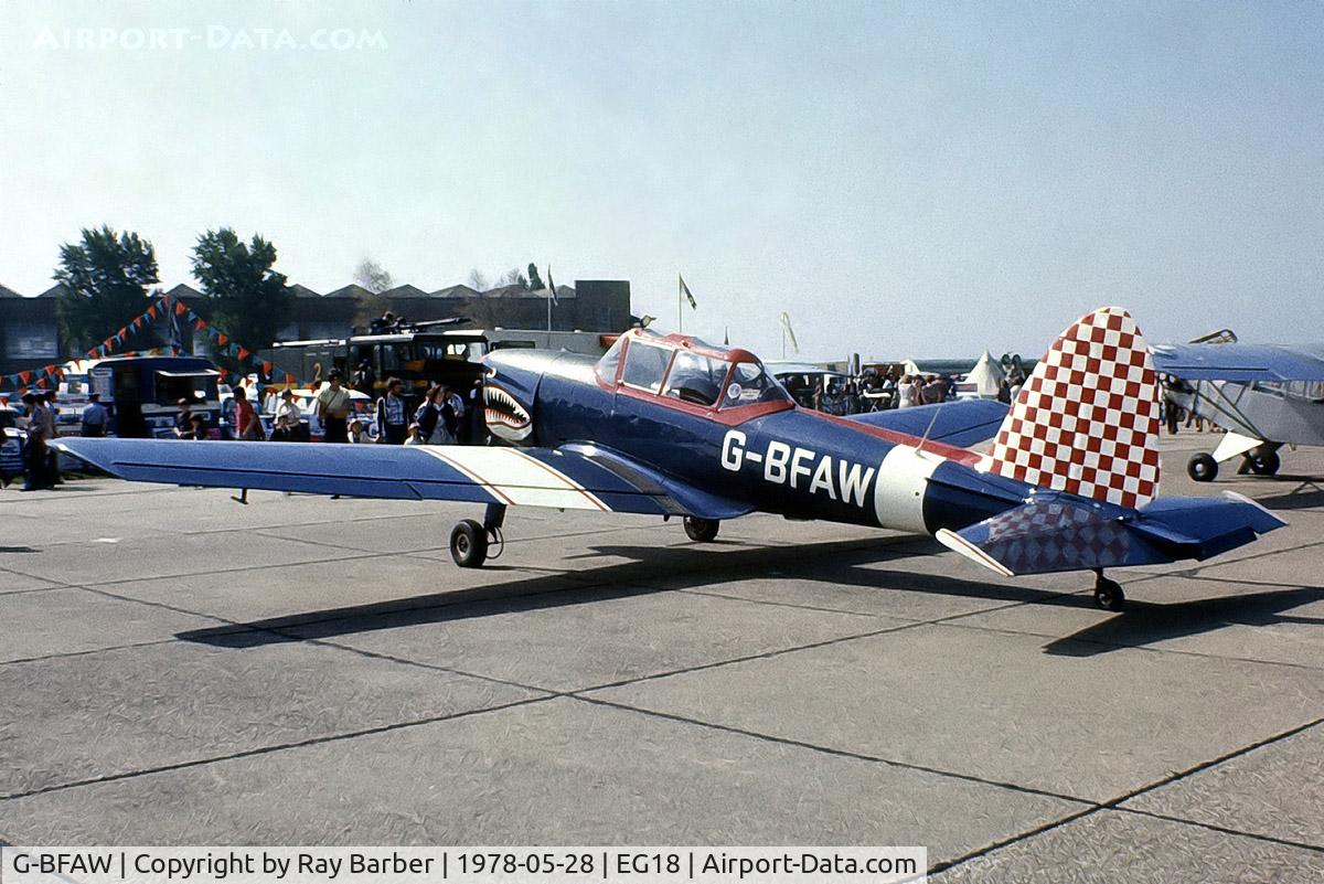G-BFAW, 1952 De Havilland DHC-1 Chipmunk T.10 C/N C1/0733, De Havilland Canada DHC-1 Chipmunk 22 [C1/0733] RAF Bassingbourn~G 28/05/1978. From a slide.