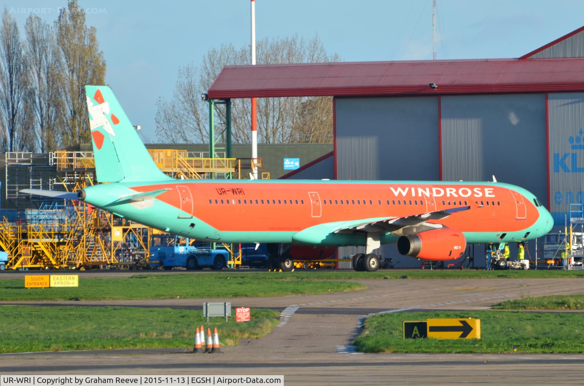 UR-WRI, 2006 Airbus A321-231 C/N 2682, Parked at Norwich.