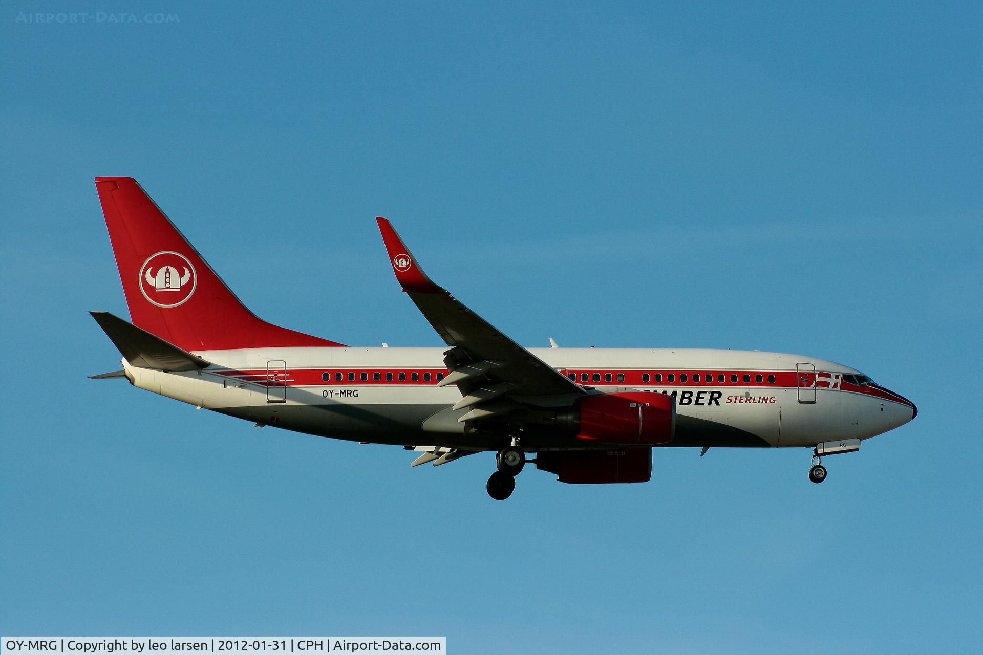 OY-MRG, 1999 Boeing 737-7L9 C/N 28010, Copenhagen 31.1.12