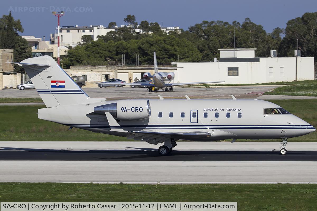 9A-CRO, 1996 Canadair Challenger 604 (CL-600-2B16) C/N 5322, Valletta Immigration Summit 2015