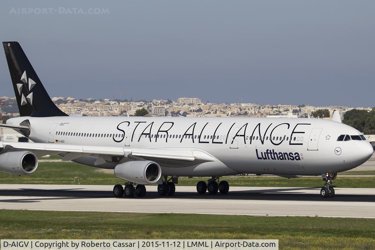 D-AIGV, 2000 Airbus A340-313X C/N 325, Runway 13