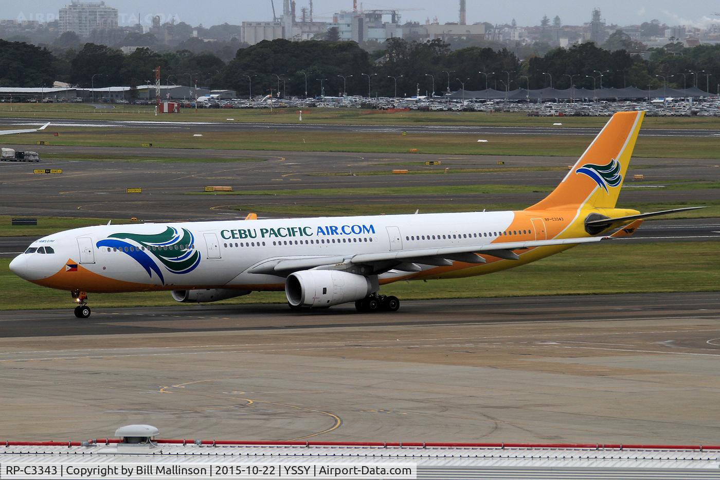 RP-C3343, 1996 Airbus A340-343E C/N 1495, taxiing to 16R