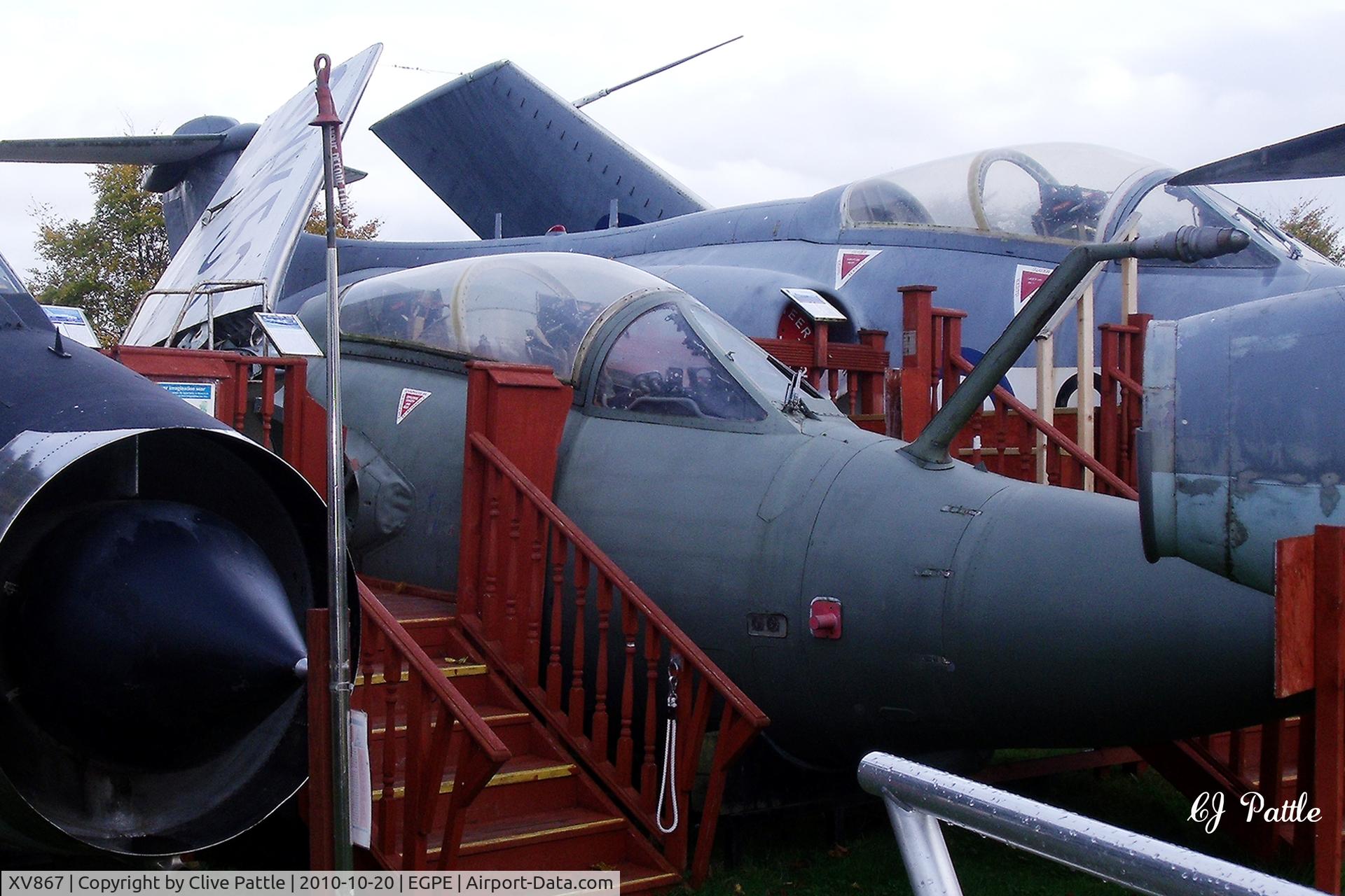 XV867, 1968 Hawker Siddeley Buccaneer S.2B C/N B3-16-69, Cockpit on external display, at the Highland Aviation Museum located at Inverness airport EGPE Scotland.