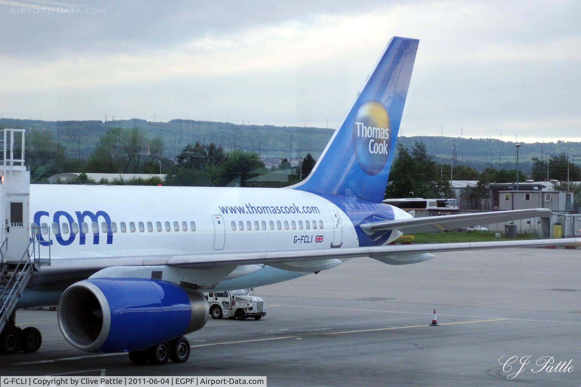 G-FCLI, 1995 Boeing 757-28A C/N 26275, At the gate at Glasgow International EGPF