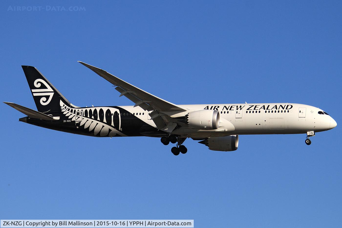 ZK-NZG, 2014 Boeing 787-9 Dreamliner Dreamliner C/N 37963, finals to 21