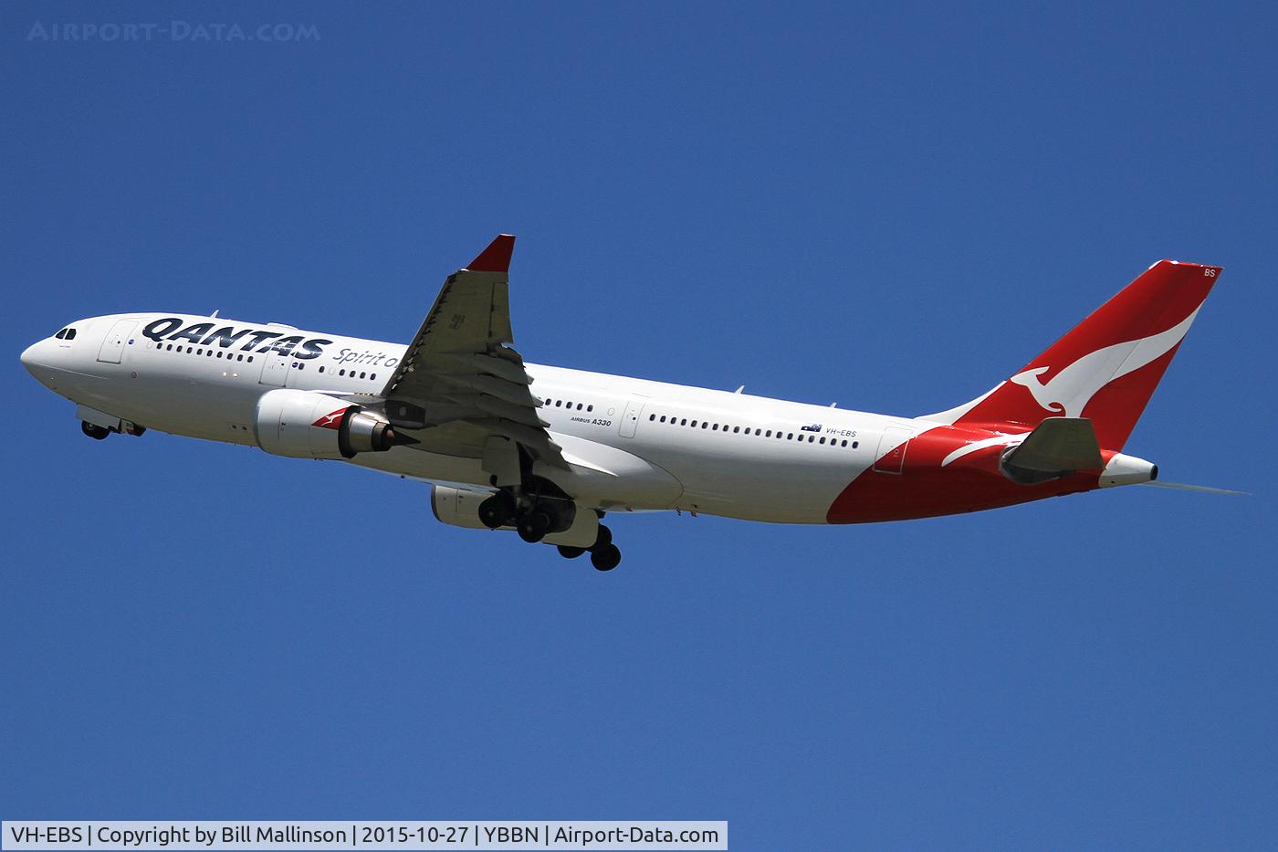 VH-EBS, 2011 Airbus A330-202 C/N 1258, away from 01