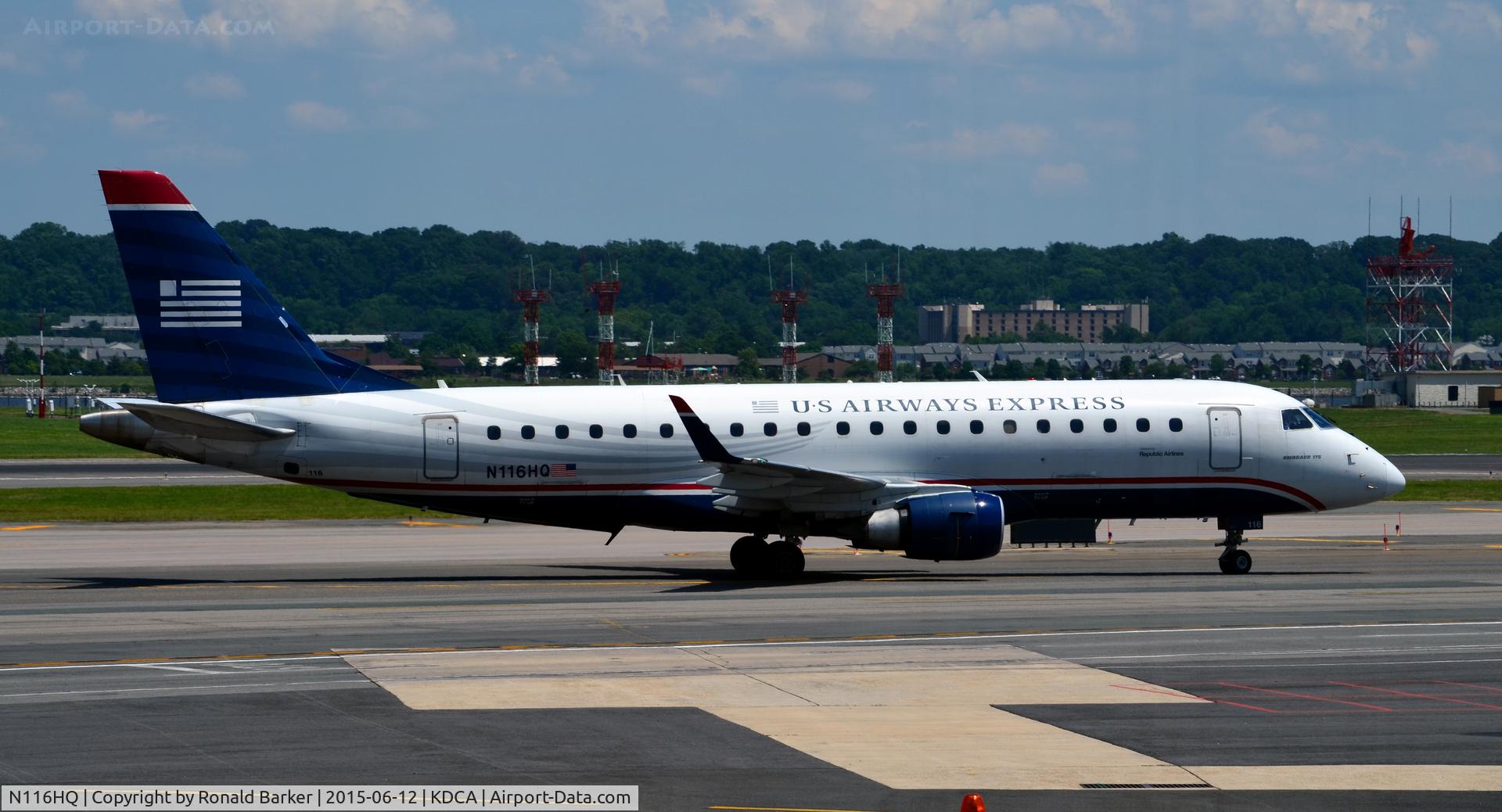 N116HQ, 2007 Embraer 175LR (ERJ-170-200LR) C/N 17000183, Taxi National