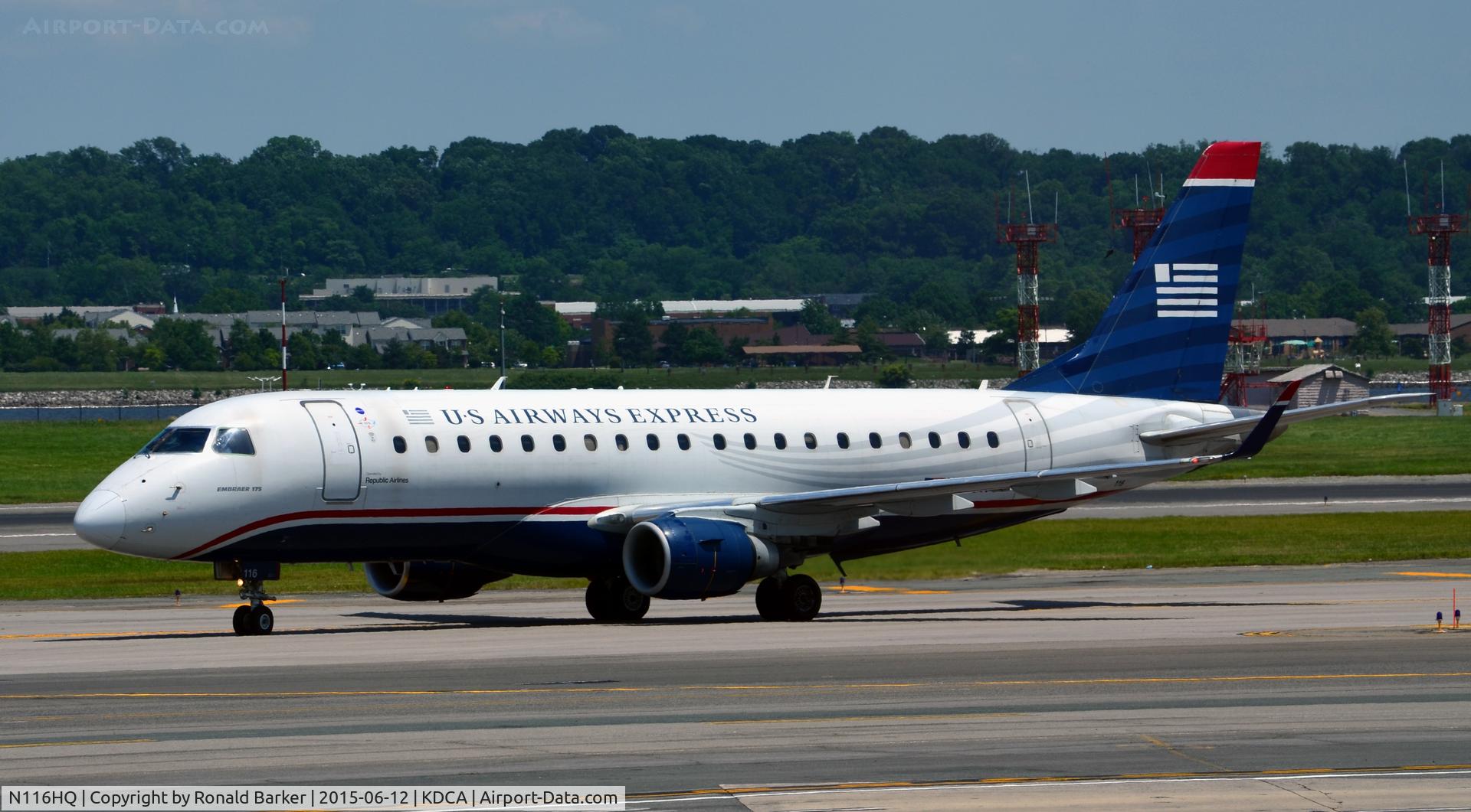 N116HQ, 2007 Embraer 175LR (ERJ-170-200LR) C/N 17000183, Taxi National