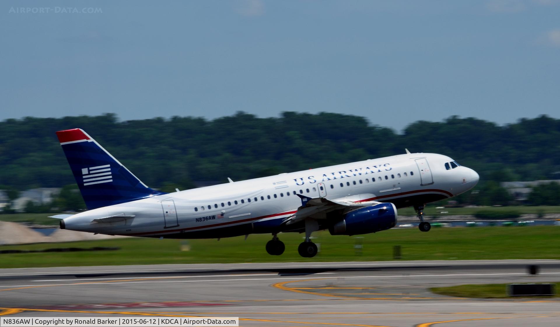 N836AW, 2005 Airbus A319-132 C/N 2570, Takeoff National