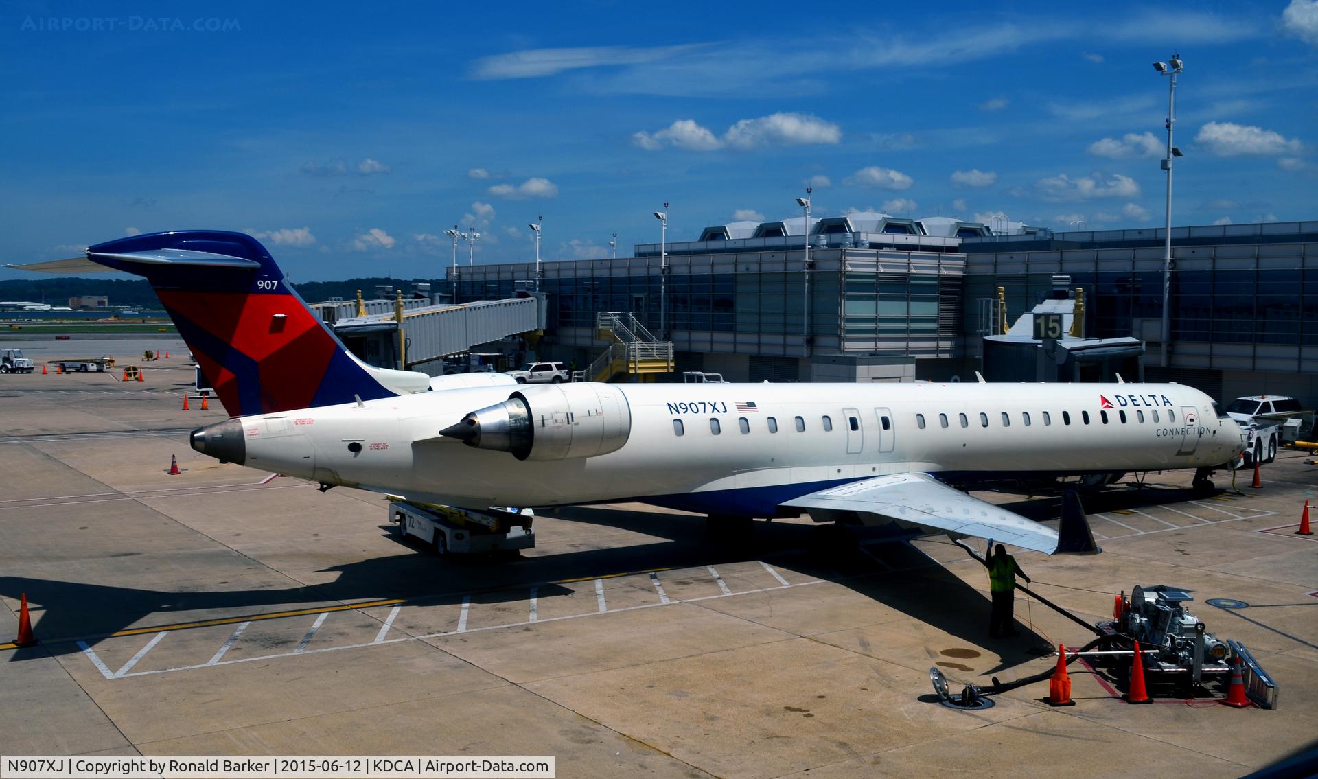 N907XJ, 2007 Bombardier CRJ-900ER (CL-600-2D24) C/N 15139, Gate 15 National