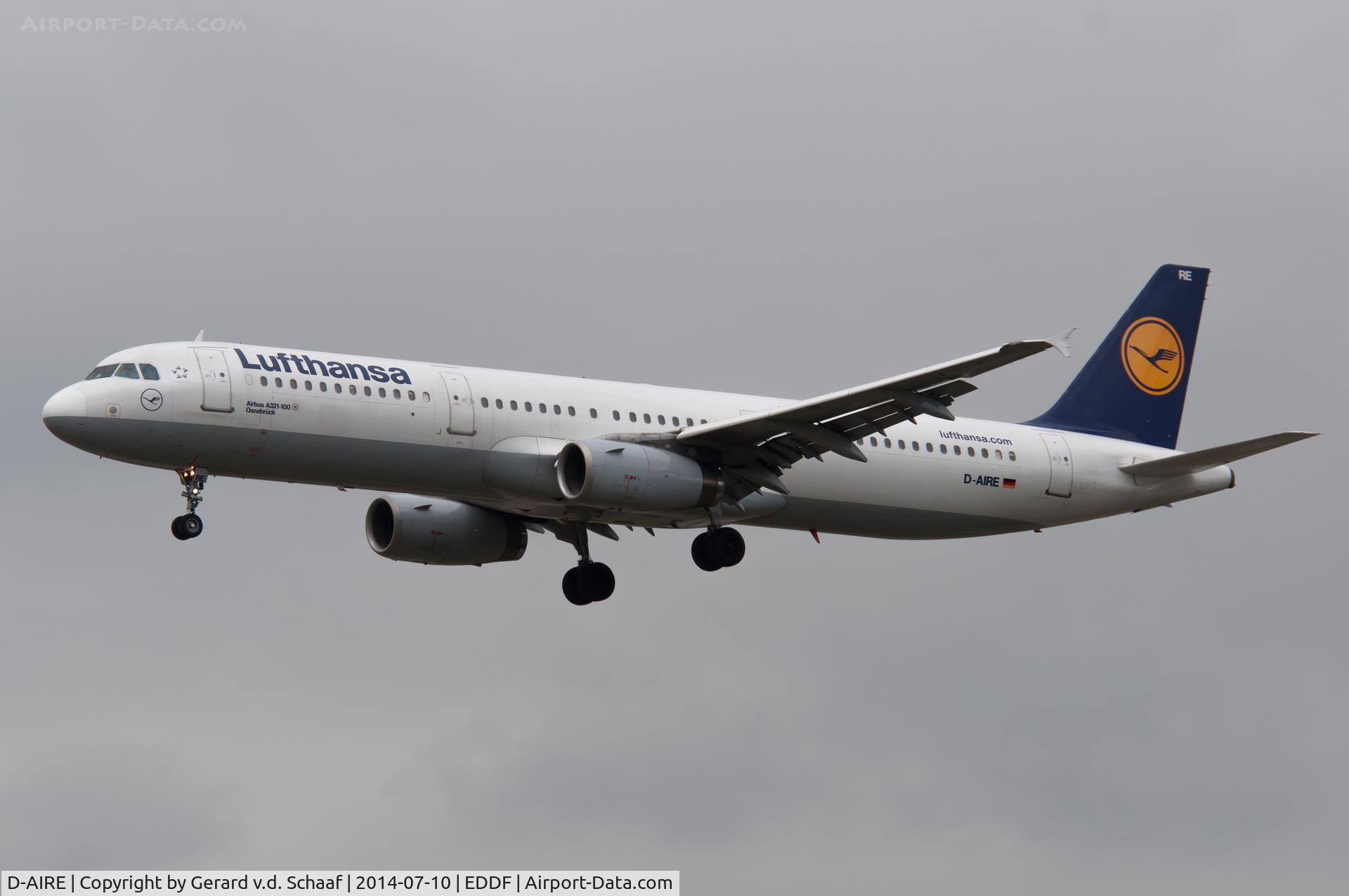 D-AIRE, 1994 Airbus A321-131 C/N 0484, Frankfurt, July 2014