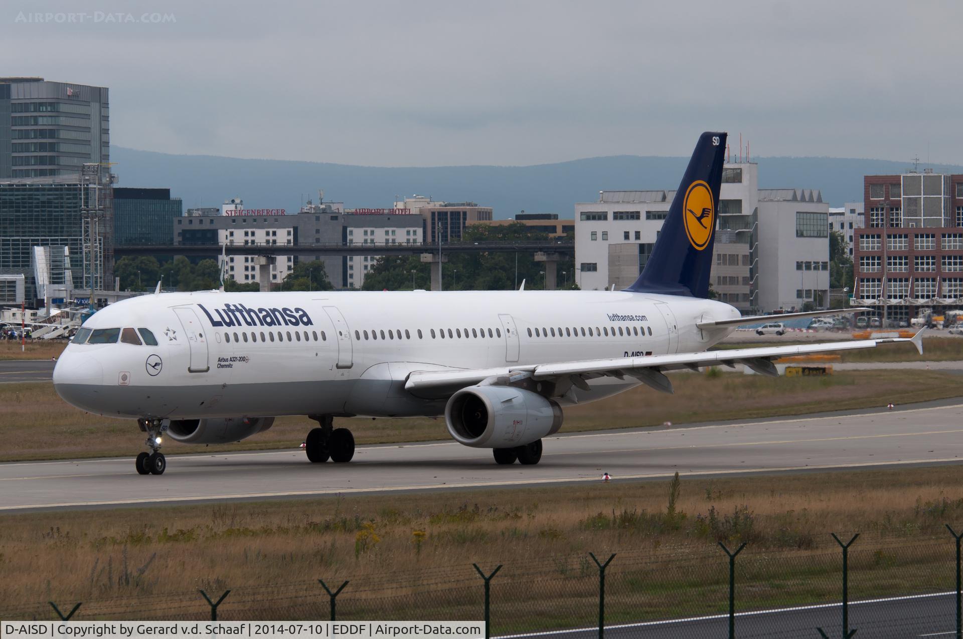 D-AISD, 2000 Airbus A321-231 C/N 1188, Frankfurt, July 2014