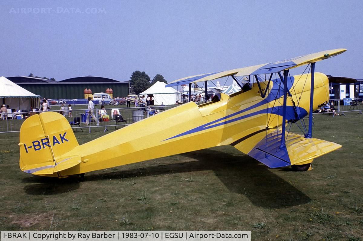 I-BRAK, 1947 Aero C-104 C/N 128, Aero C-104 Jungmann [128] Duxford~G 10/07/1983. From a slide.