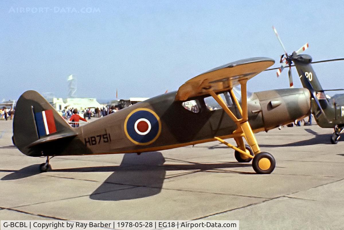 G-BCBL, 1946 Fairchild UC-61K Argus III (24R-46A) C/N 989, Fairchild UC-61K Argus [989] RAF Bassingbourn~G 28/05/1978. From a slide.